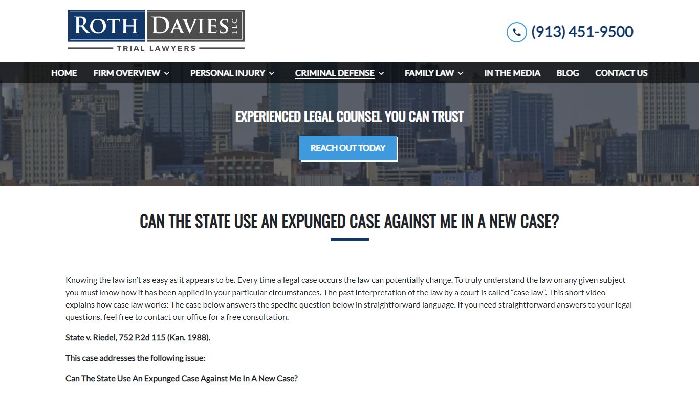 Can The State Use An Expunged Case Against Me In A New Case?